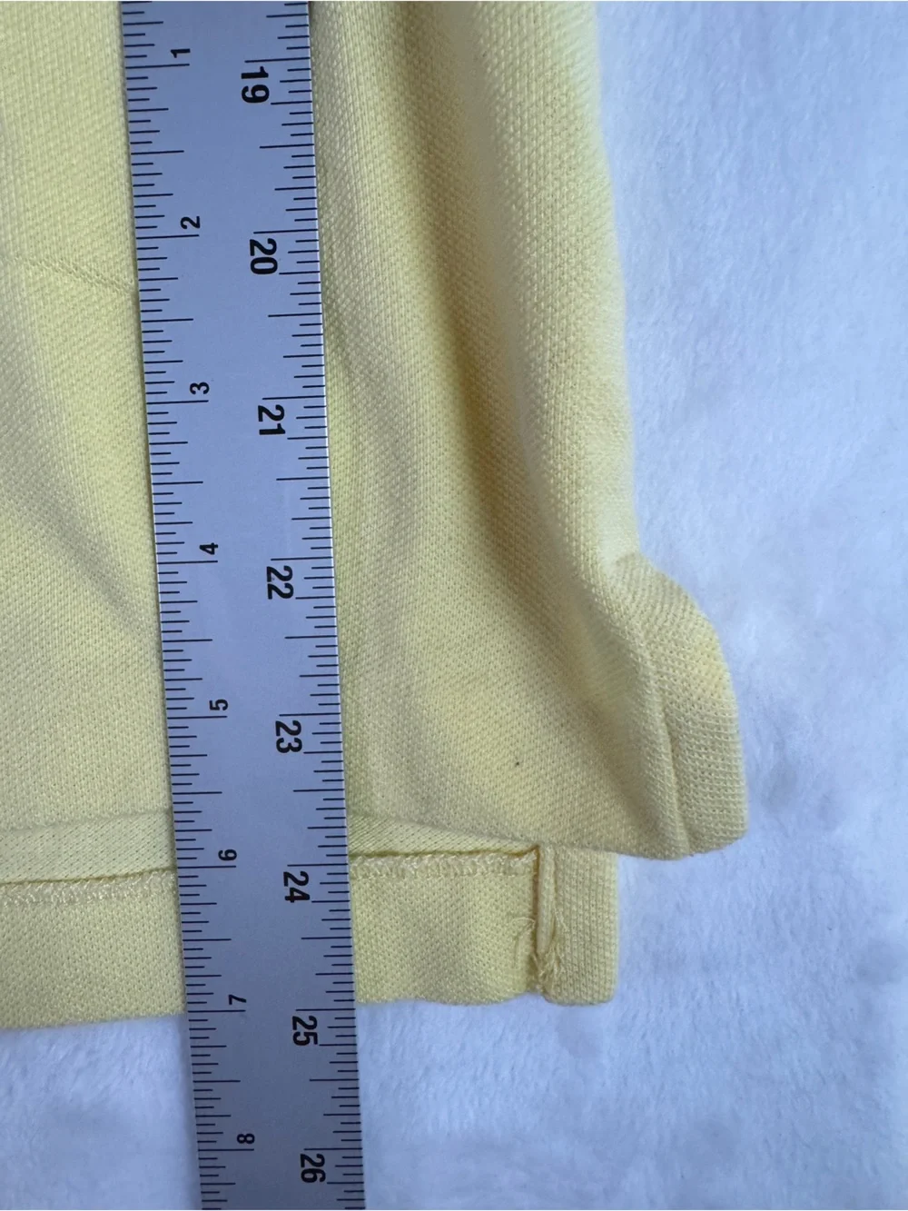 Polo Ralph Lauren Custom Fit Big Pony Polo Shirt Yellow Blue Men’s XL